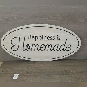 Happiness is homemade wall sign